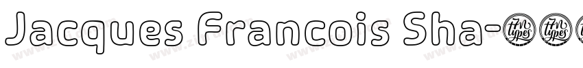 Jacques Francois Sha字体转换